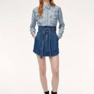 Size 4 Aritzia Wilfred Free Denim Skirt